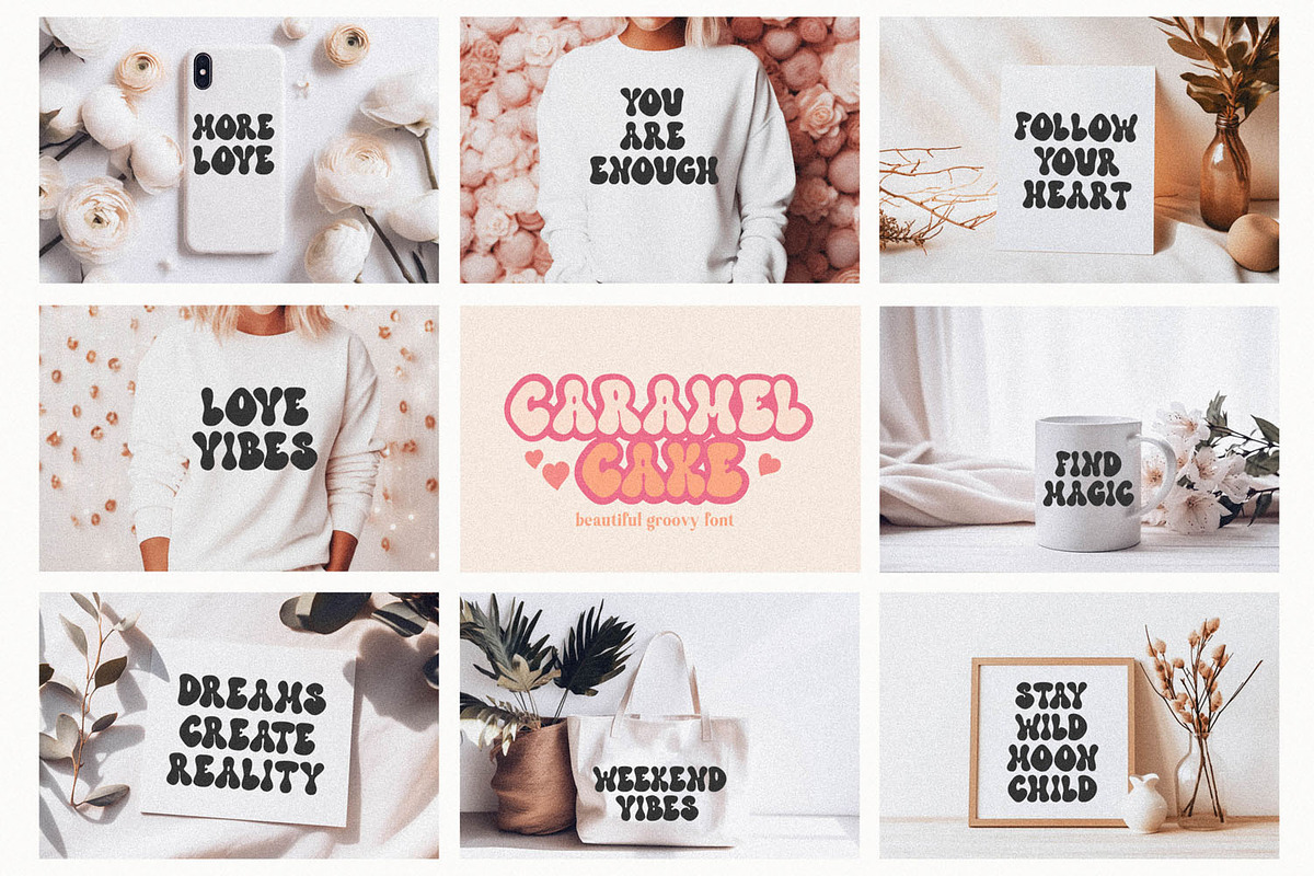 Awesome Retro Bundle - 8 Groovy Font, a Handwritten Font by BarcelonaShop (Photo 4 of 8)