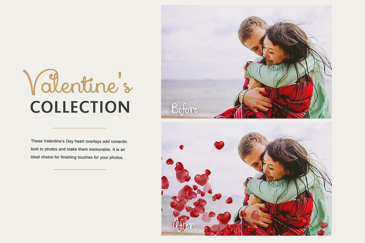 Heart Valentine's Photoshop Overlays, a Layer Style Add-On by Creative Shop (Photo 2 of 4)