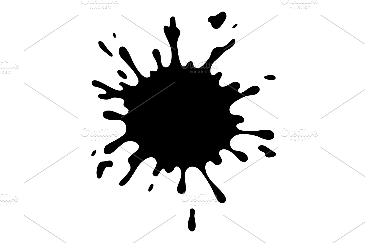 Paint blot. Creative isolated paint, an Illustration by the8monkey