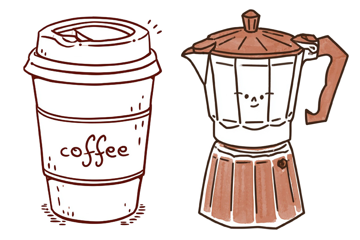 Coffee Lover PNG Clipart Bundle, a Seasonal Illustration by CitraGraphics (Photo 3 of 5)