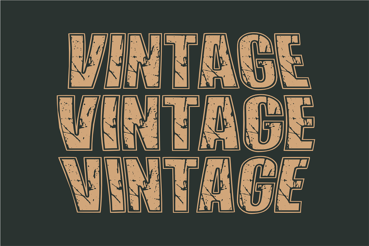 ABCD Grunge – Vintage Athletic Font, a Sans Serif Font by KiddoGlyphs Studio (Photo 2 of 5)