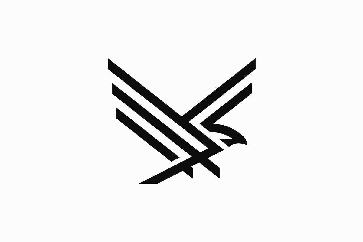Bird Fly Logo Eagle Geometric, a Branding & Logo Template by Signatoro