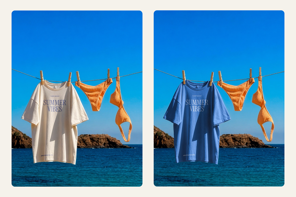 Summer Mockup Kit – 11 PSD Mockups, an Advertising Mockup by Bruto Mockups (Photo 5 of 13)