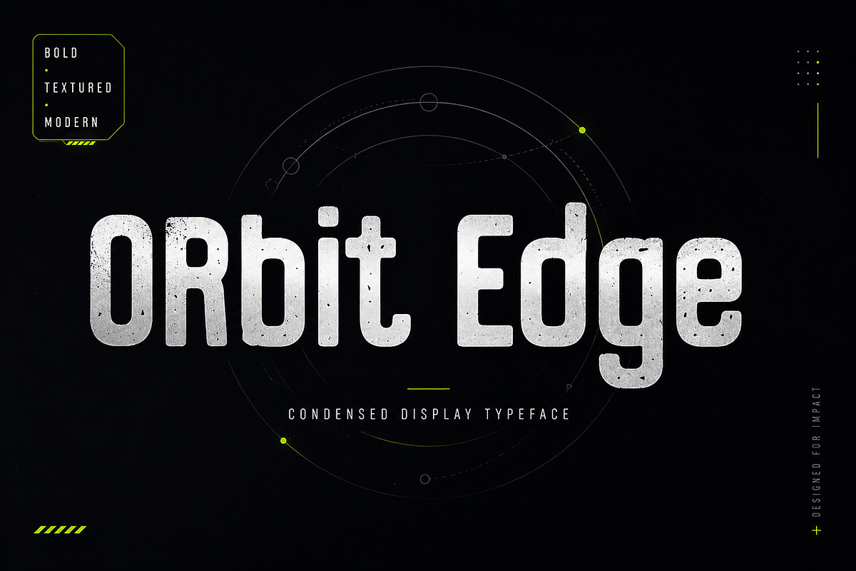 Orbit Edge – Display Typeface, a Serif Font by Wow Magic (Photo 1 of 5)
