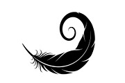 Vintage Feather Swirl SVG Bundle, an Illustration by Creativeshirt (Thumbnail 2 of 31)