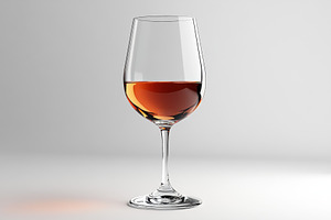 Elegant glass of amber liquid reflec, a Photo by Tanuart