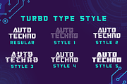 Turbo Type - Auto Tech Font, a Font by PutraCetol Studio (Thumbnail 6 of 11)