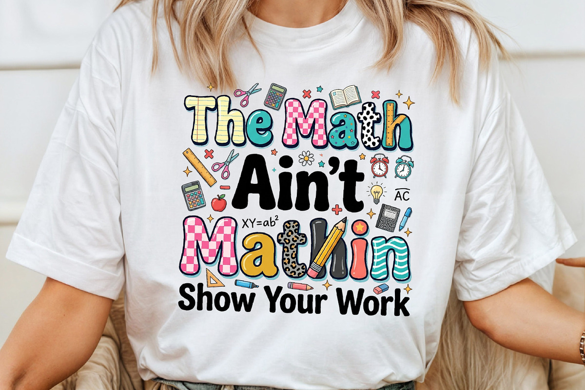 Math Teacher PNG, Back to School Png, an Object Illustration by Sublimation Artist (Photo 4 of 9)