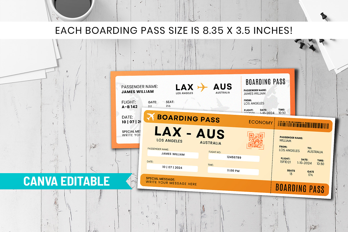 Australia Trip Surprise Gift Ticket, a Templates & Theme by Snapybiz (Photo 1 of 10)