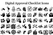 Digital Approval Checklist Icon, a Graphic by hafijul (Thumbnail 1 of 15)