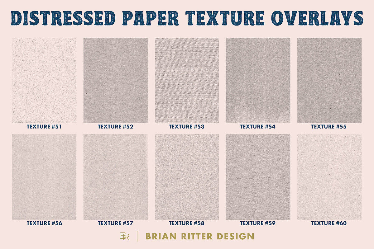 Distressed Paper Texture Overlays, a Texture Graphic by Brian Ritter Design (Photo 12 of 14)