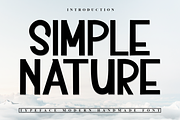 Simple Nature, a Sans Serif Font by InermediaSTUDIO (Thumbnail 2 of 7)