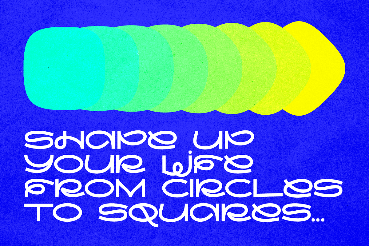 Shape Modern Display Sans Serif Font, a Sans Serif Font by Alex Blogoodf (Photo 9 of 9)