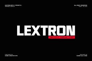 LEXTRON – Modern Geometric Display