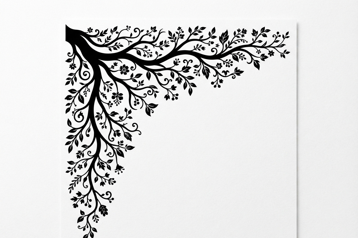 50 Tree Branch Corner Silhouette, a Decorative Illustration by Amazin_art (Photo 13 of 46)