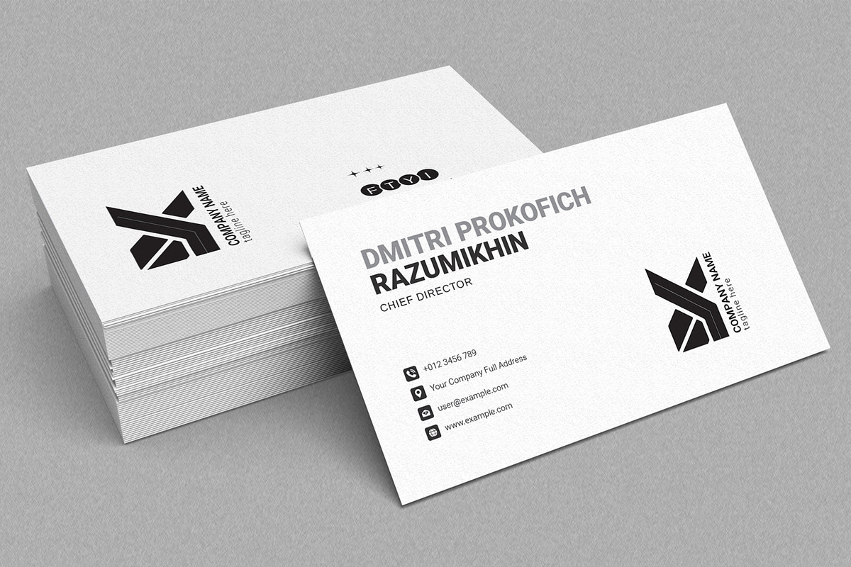 Business Card, a Business Card Template by MightyDesign (Photo 1 of 6)