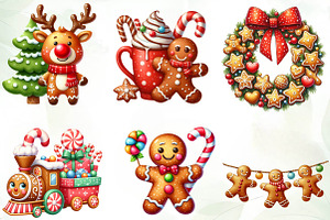 Gingerbread Christmas Clipart