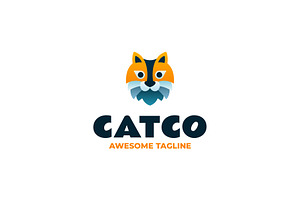 Catco Flat Modern Logo, a Branding & Logo Template by Artnivora.Std