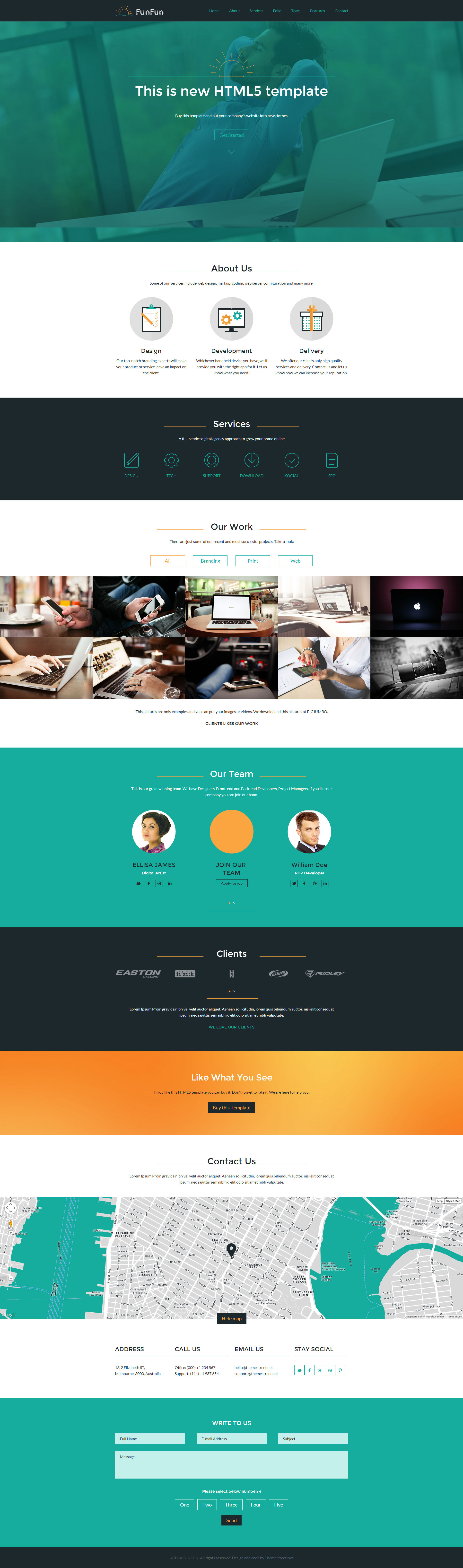 Fun Fun - Responsive HTML5 Template, a Websites & App Template by www ...