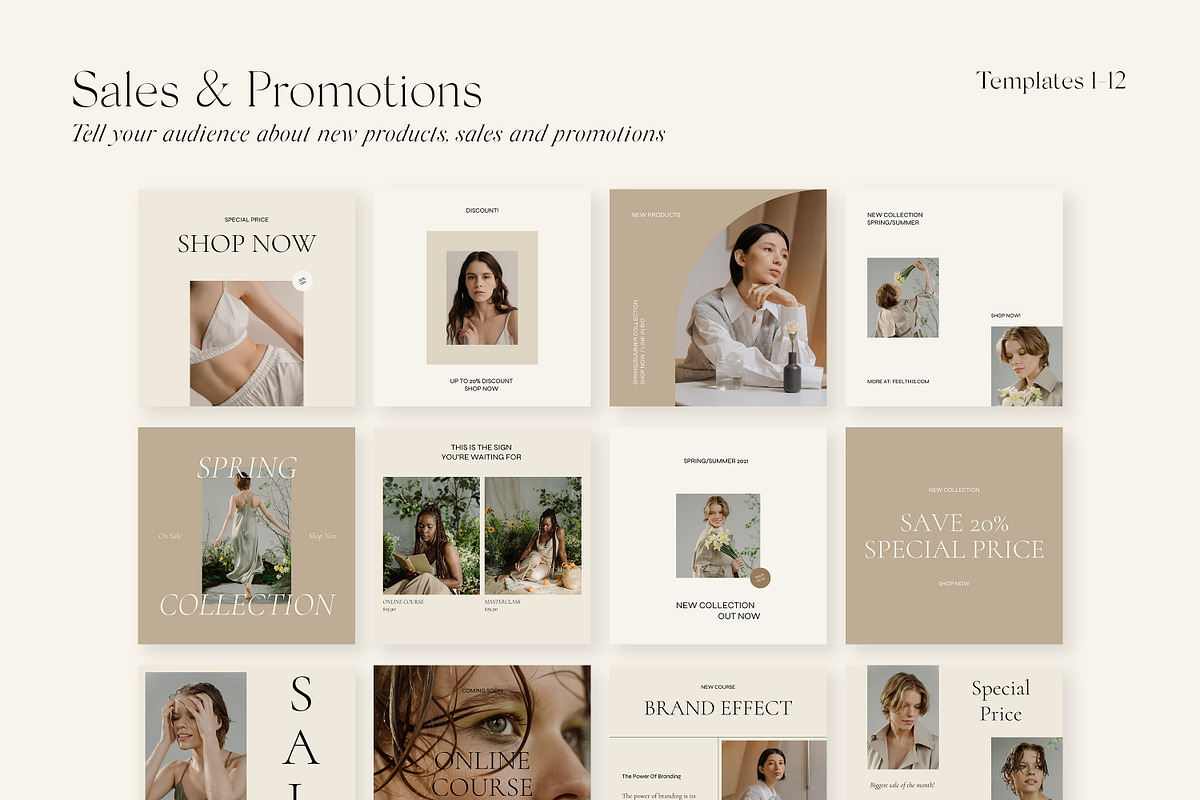Muse Social Media Pack Canva, a Social Media Template by Feel This (Photo 17 of 32)