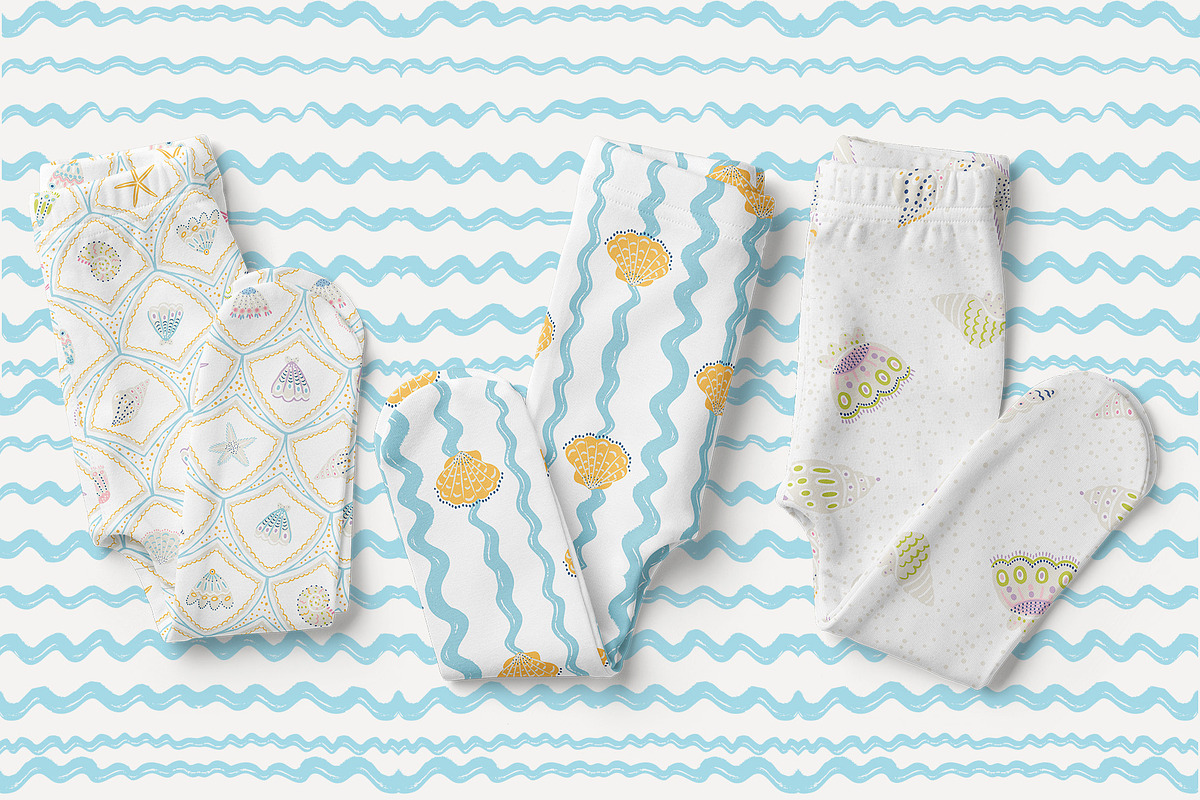TINY TIDES. Seamless Patterns, a Pattern Graphic by annartdreams (Photo 2 of 11)