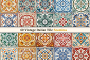 Vintage Italian Pattern Tile V1, a Pattern Graphic by Negarin Digital Art (Thumbnail 4 of 8)