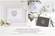 Flower Bucket Mockup Bundle, a Print Template by Bobboz Store (Thumbnail 1 of 3)