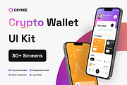Crypee - Crypto Wallet Mobile Apps, an UI Kit Template by pickolabstudio (Thumbnail 1 of 6)