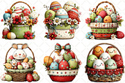 Whimsical Eggs Basket Clipart, an Illustration by Black Bird Studio (Thumbnail 3 of 5)