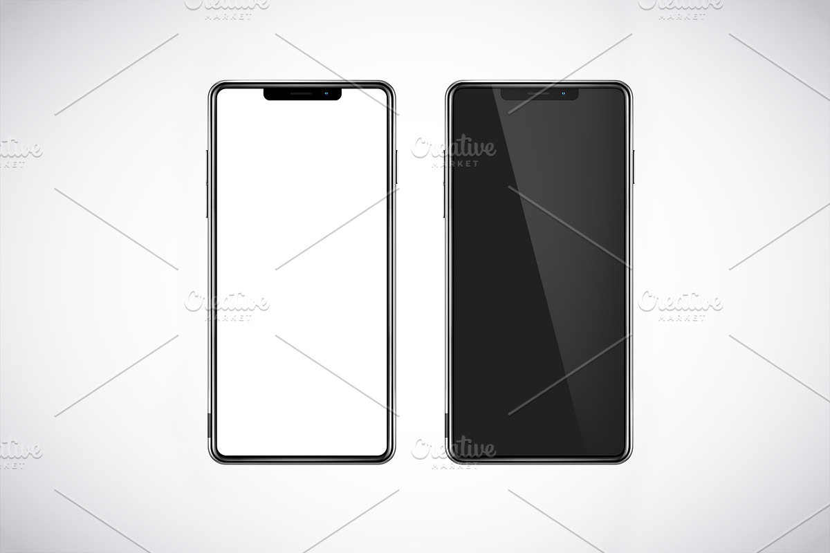 Smartphone Mock-Ups. Foldable screen, an iPhone Mockup by George Rod (Photo 5 of 5)