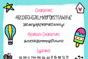 Doodle FONT Clouds Caprice & Extras, a Script Font by Velliniki (Thumbnail 3 of 8)