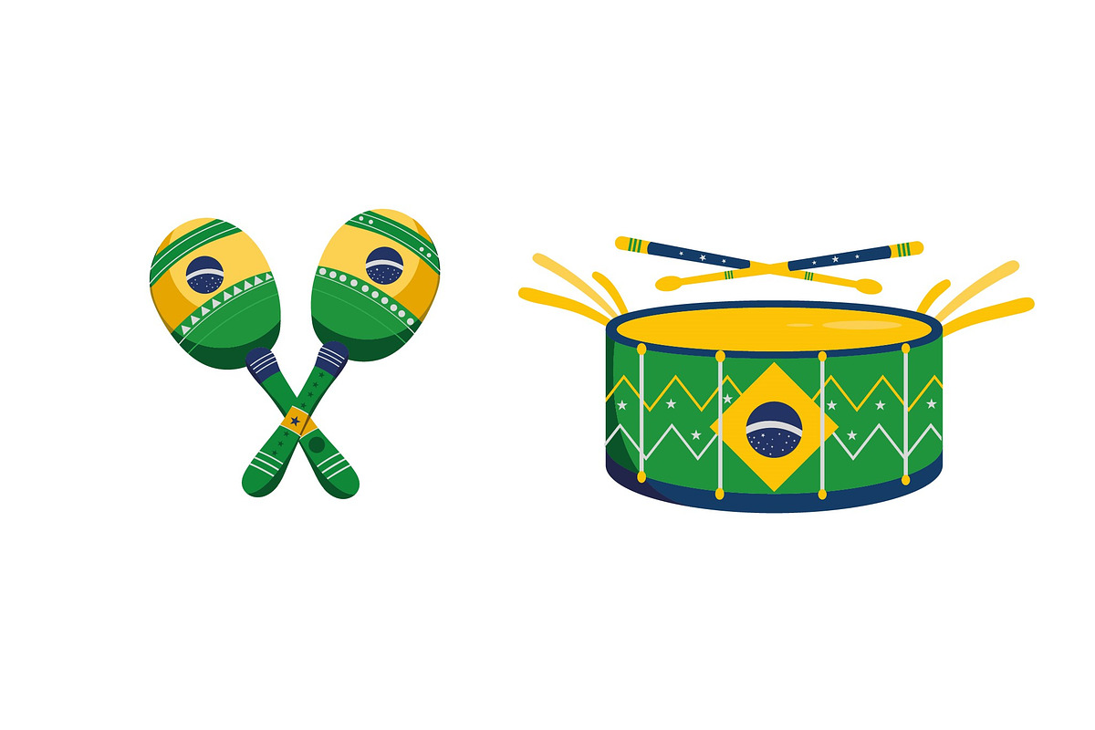 Brazil Celebration Illustration Set preview 3