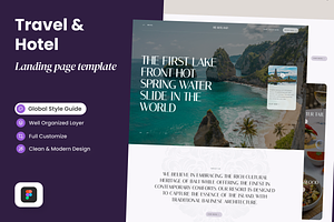 Travel & Hotel Landing Page