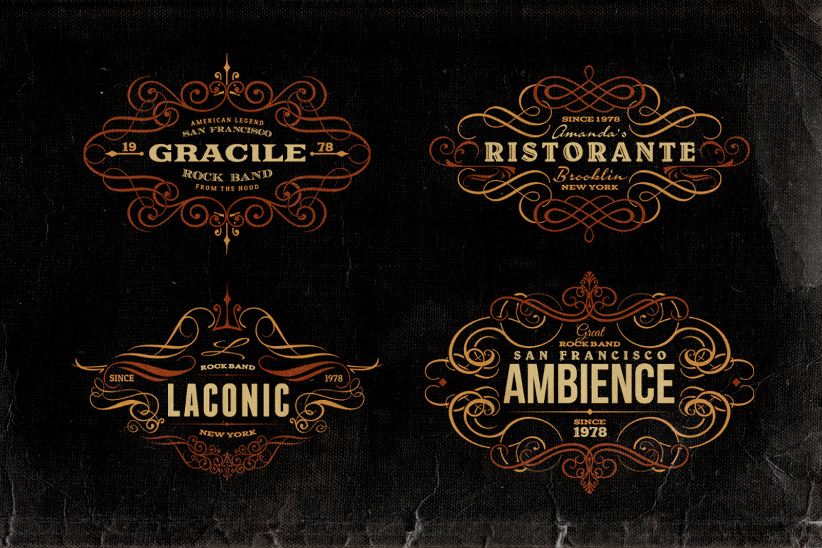 Ornamental Headers & Frames v.2 preview 2