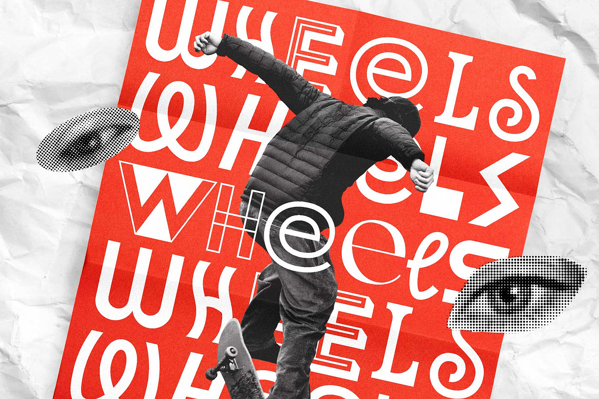 Mixed Font - Unpopular Montage, a Font by Arterfak Project (Photo 9 of 12)