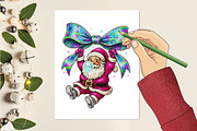 Santa Coquette Bow PNG, an Illustration by designcity5 (Thumbnail 8 of 8)