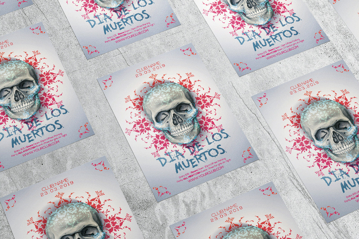 Dia De Los Muertos 4, a Flyer Template by What a Story (Photo 4 of 5)