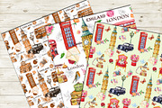 London Seamless Patterns, a Pattern Graphic by MitrushovaArt (Thumbnail 8 of 9)