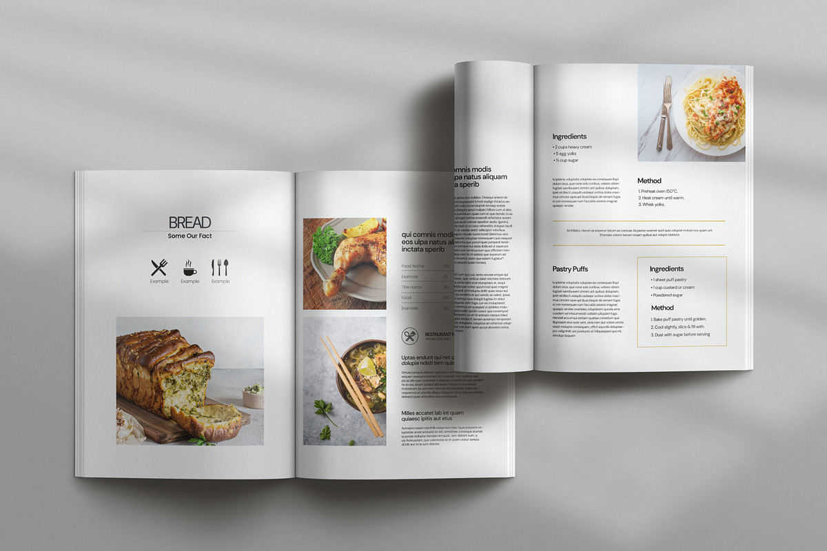 Cooking Book Template, a Brochure Template by Creatiya Type (Photo 6 of 7)