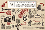 55 Vintage Vector Graphics, an Object Graphic by Eclectic Anthology (Thumbnail 3 of 5)