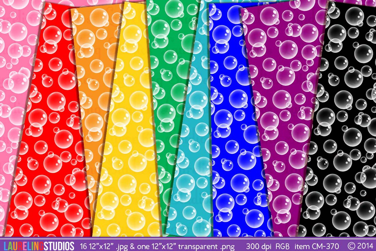 Bubble Texture digital paper pack