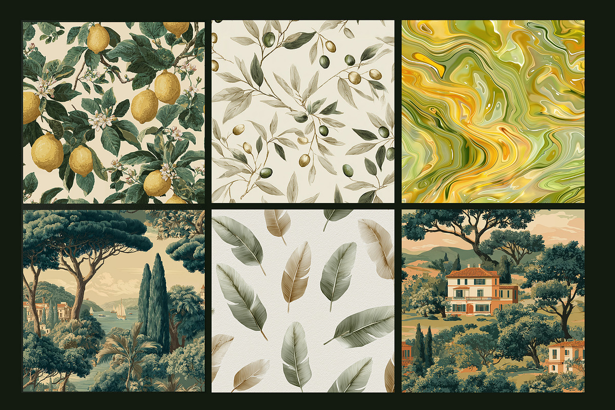 Tuscany Luxury Seamless Pattern Pack, a Pattern Graphic by MMSS Design ...