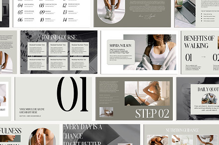 Wellness Coach Canva Slide Deck, a Presentation Template by Amaré Creative