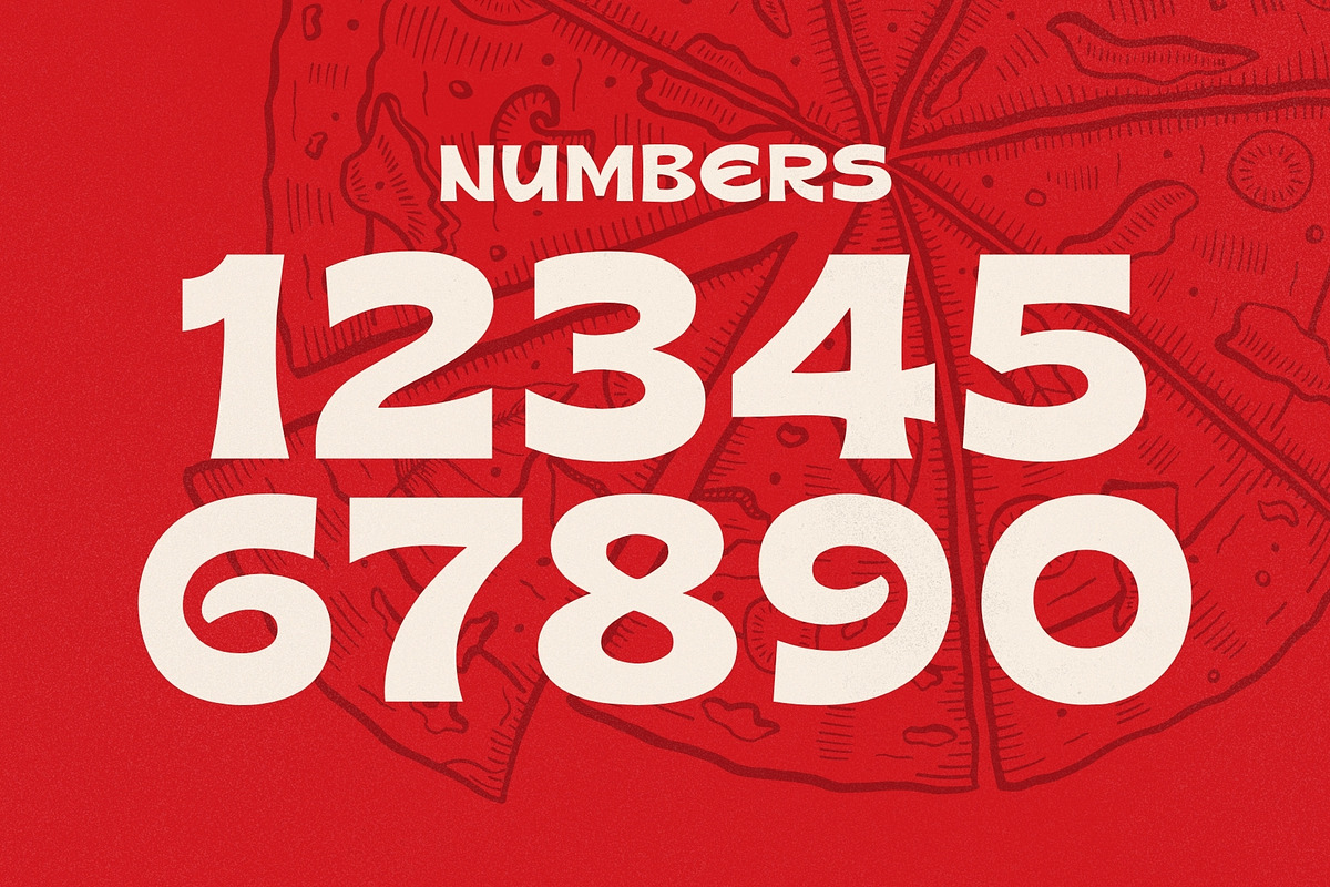 Fattura - Chunky Retro Food Font, a Sans Serif Font by HipFonts (Photo 7 of 15)