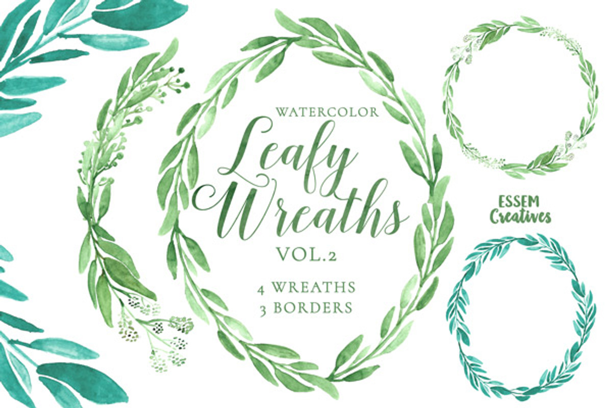 Bundle - Tropical Watercolor Leaves, an Illustration by Essem Creatives (Photo 7 of 26)