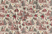 Vintage Holiday Toile Pattern Bundle, a Pattern Graphic by Olya Creative (Thumbnail 24 of 31)