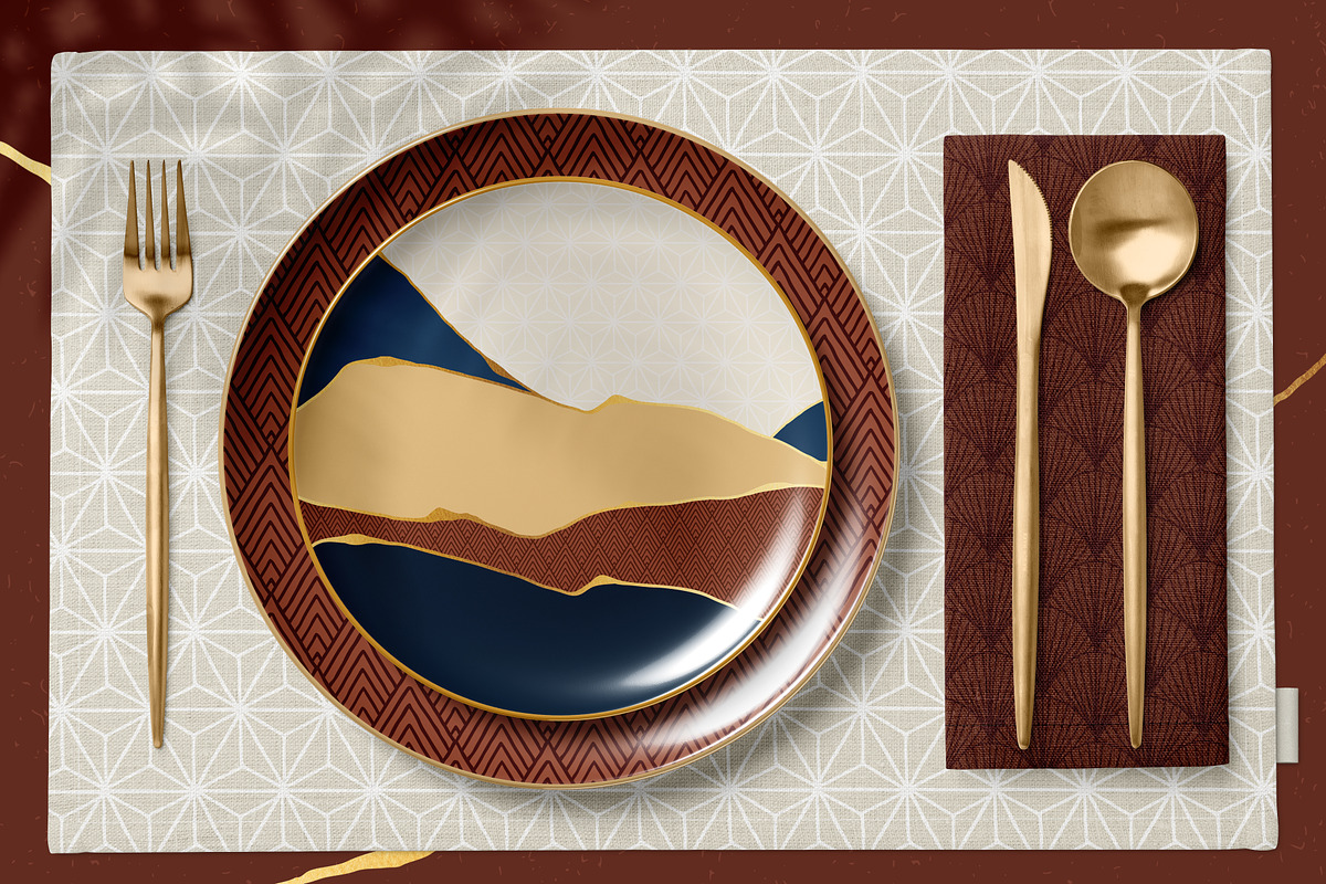 Japanese Kintsugi Landscape Creator, an Object Graphic by Polli Deeva (Photo 12 of 15)