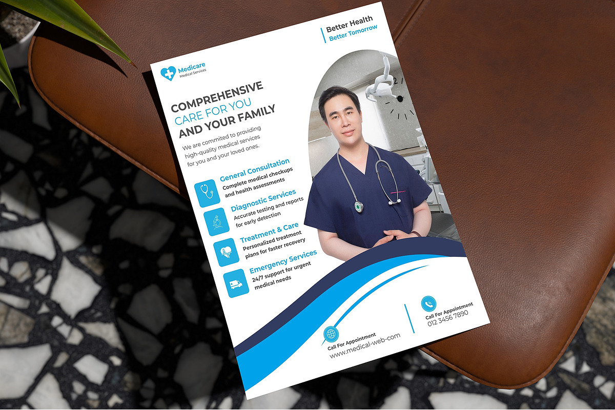Clinic Flyers | Canva | 5 Flyers, a Flyer Template by Mohammad Sarfaraz (Photo 5 of 6)