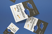 Green Graduation Party Invitation, an Invitation Template by graphicook (Thumbnail 2 of 3)