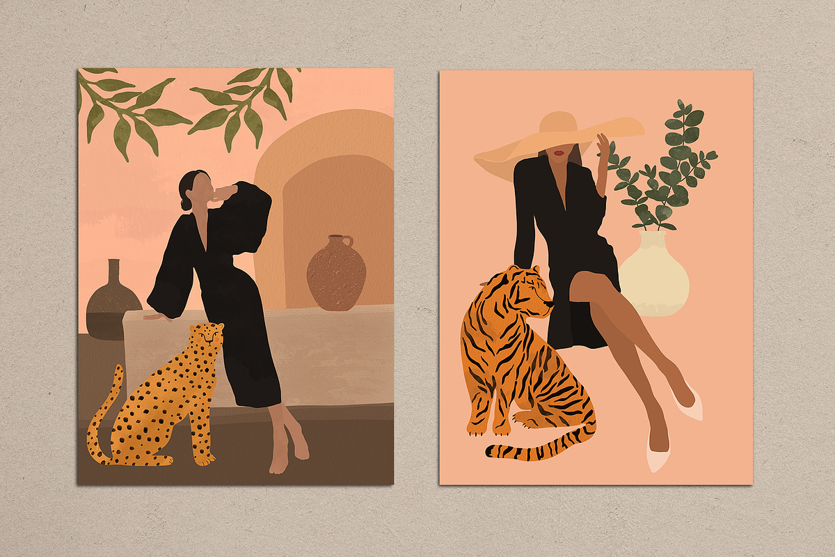 Hello Summer Abstract Posters, a Decorative Illustration by Miracles Everywhere (Photo 2 of 9)